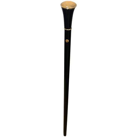 Gucci Italy Vintage Walking Stick or Cane with Brass Gucci 